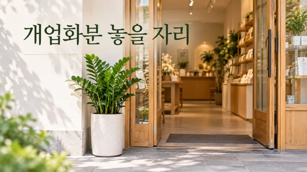 개업화분 놓을 자리 정하는 법, 매장 입구·계산대·실내 동선 확인